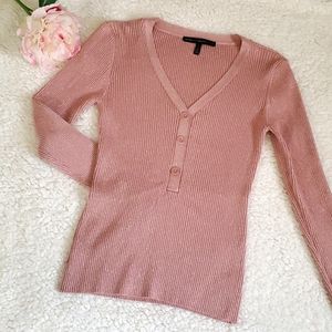 WHBM Blush subtle sparkle sweater